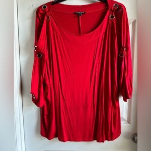 Plus sized red sexy top 3X